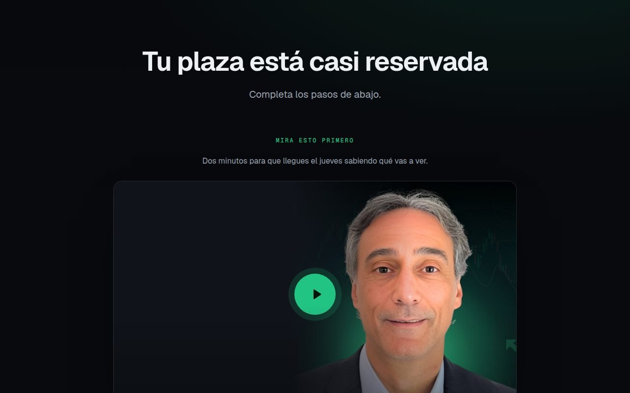 Vista previa de la página de gracias